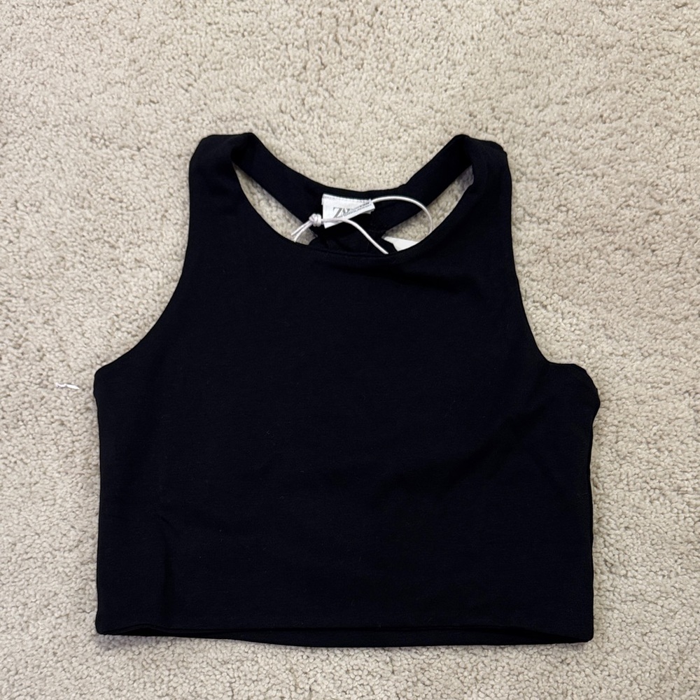 Zara Girls Black Crop Top
